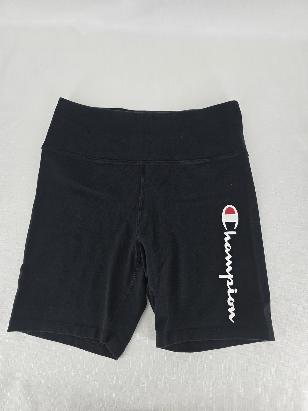 Champion Black Bike Shorts with Side Logo